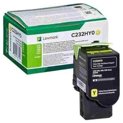 Toner Oryginalny Lexmark C232 (C2320Y0) (Żółty)