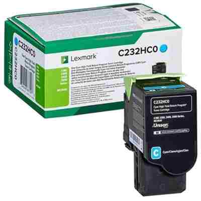 Toner Oryginalny Lexmark C232 (C232HC0) (Błękitny)