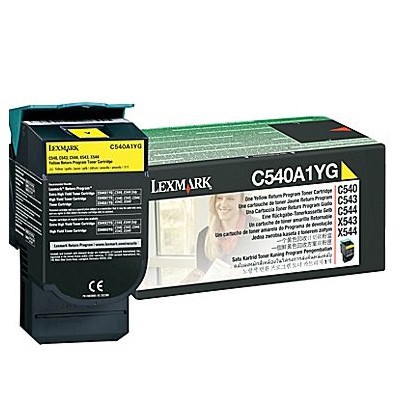 Toner Oryginalny Lexmark C540A1YG (C540A1YG) (Żółty)