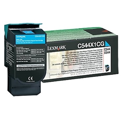Toner Oryginalny Lexmark C544X1CG (C544X1CG) (Błękitny)